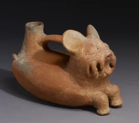 Vase félin, culture Vicus